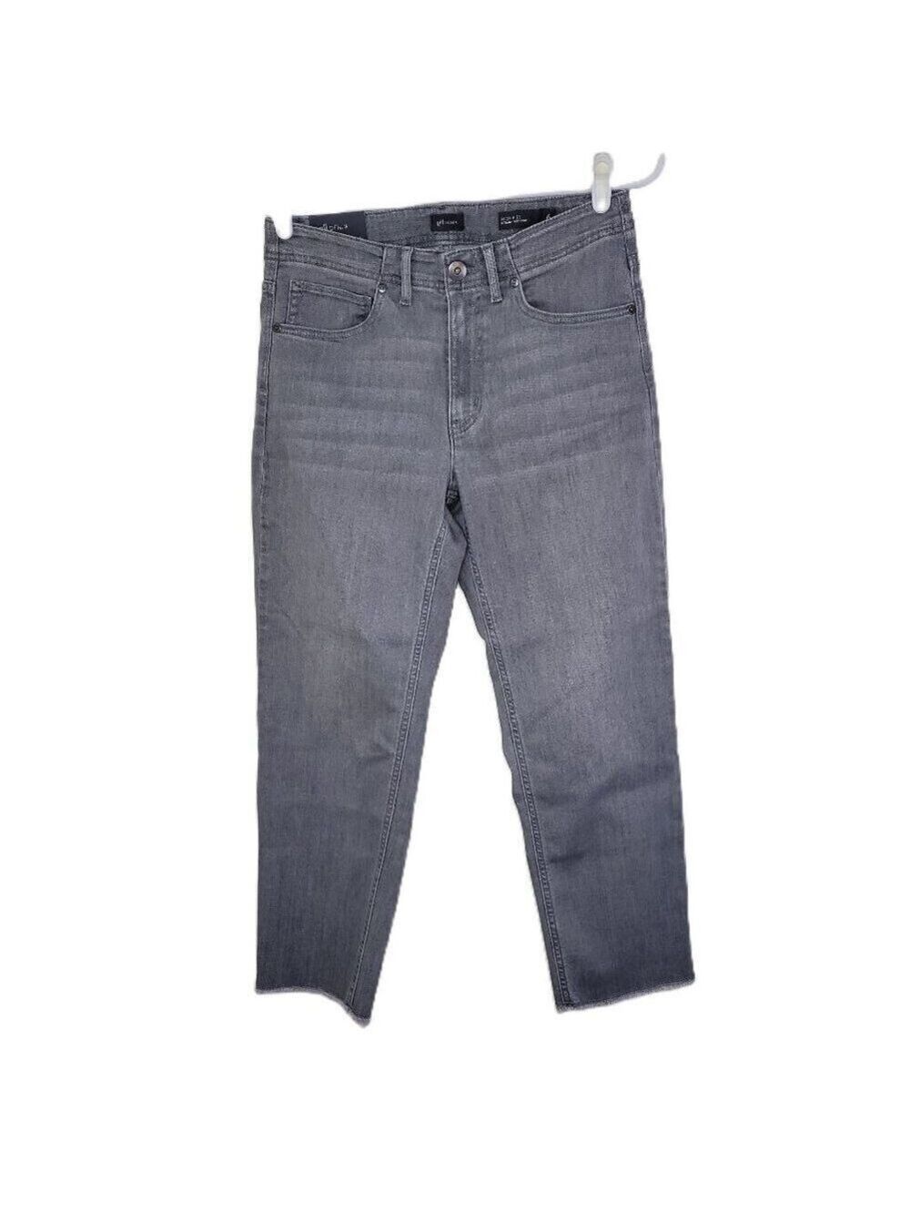NWT J. Jill High Rise Straight Leg Cropped Jeans Gray Women's Size 6